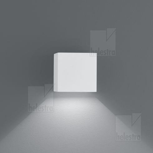 SIRI 44 silver grey LED wall luminaire