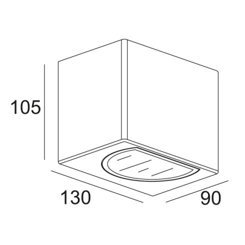 TIGA LED 93024 LED wall luminaire, white