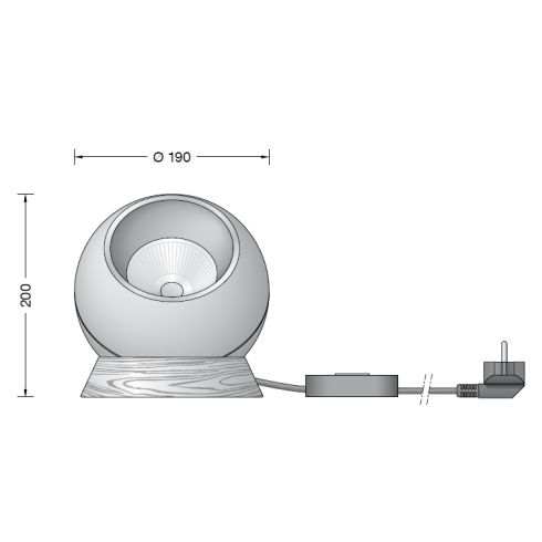 50916.4K3 - STUDIO LINE LED table luminaire, brass