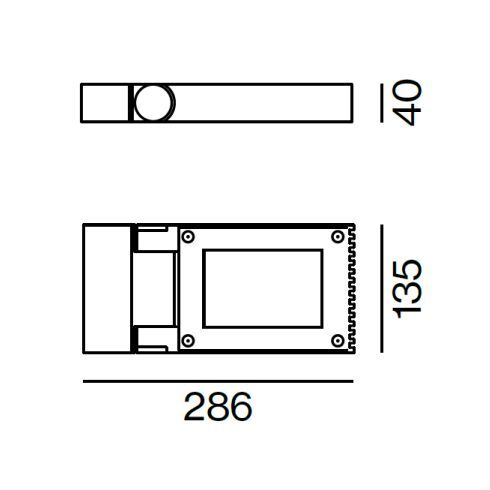 STREAMCUT flood 48° Wall and on-ground luminaire, dark grey