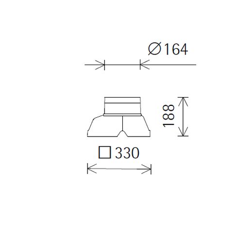 33298.000 Recessed housing Accessory for ERCO recessed luminaires