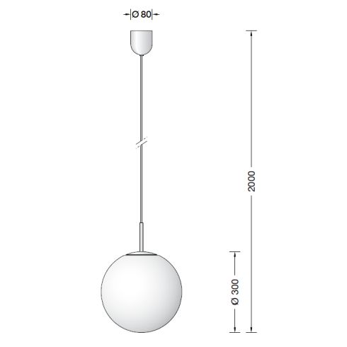 45487.2K3 Pendant luminaire, stainless steel