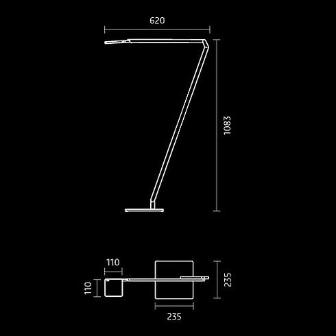 Roxxane Home Floor and reading luminaire 3000K, black