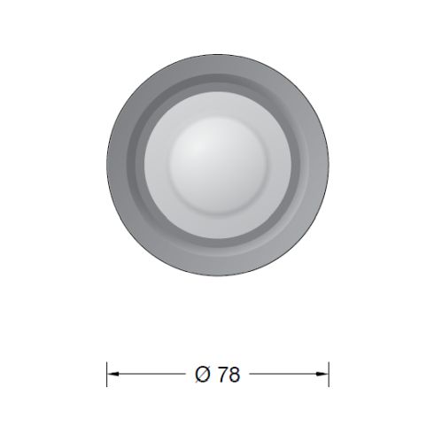 24790K3 Recessed LED ceiling spotlight, graphite