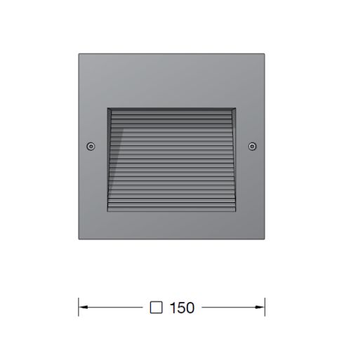 24202K3 Recessed LED wall luminaire, graphite