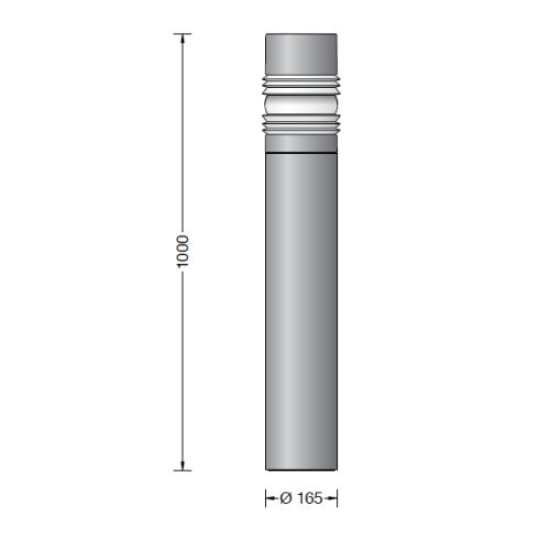 88632K3 Bollard, graphite