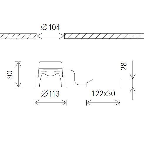 45001.000 QUINTESSENCE Downlight