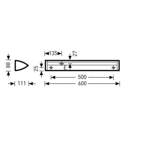 6651 S LED Wall luminaire