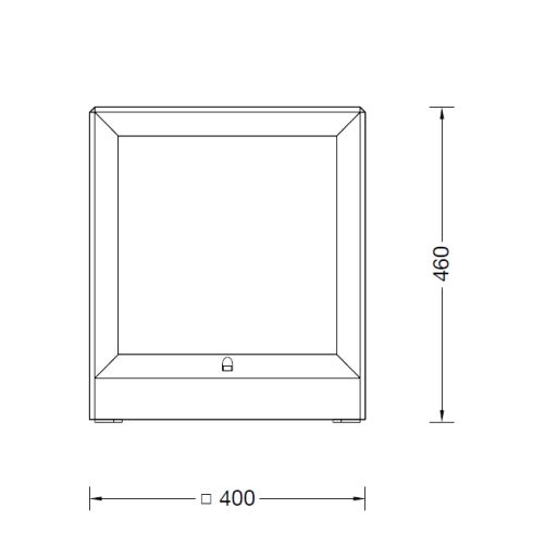 77764K3 Light design element, graphite