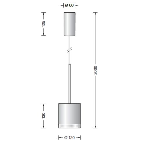 50612.1K3 LED pendant luminaire, white