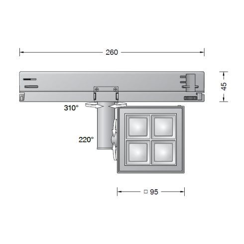 51055.5K3 Spotlight for 3-circuit Eurostandard-Plus® systems