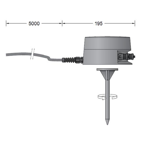 13567 - BEGA Plug & Play 48V Smart Tower with connecting cable and free end