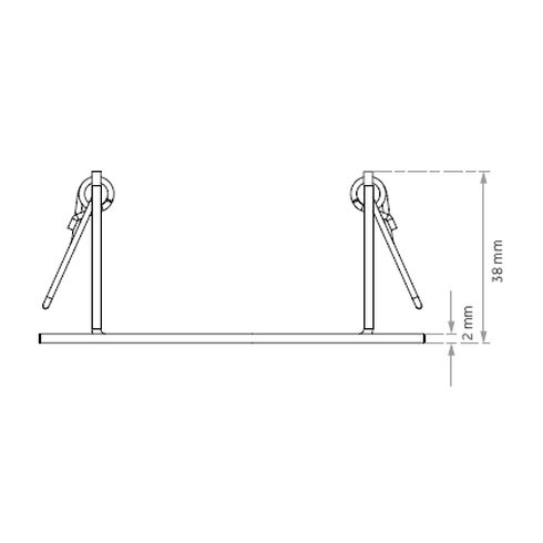 Ceiling ring for cavity mounting for CUBIC 36/49/64