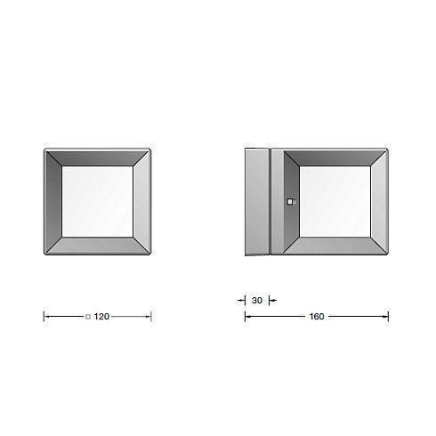 22423K4 Wall, ceiling and pillar luminaire, graphite