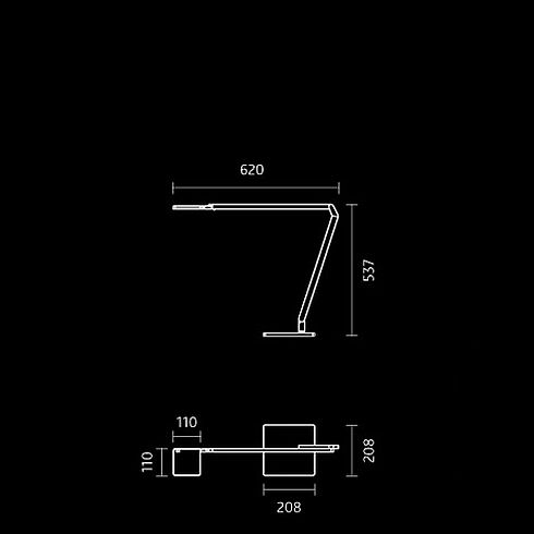 Roxxane Home LED desk luminaire 2700K, white