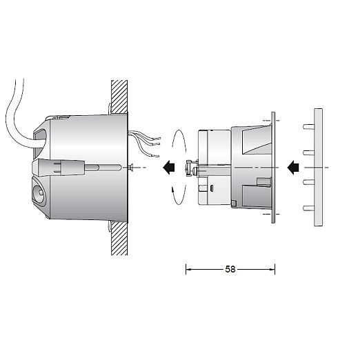 50118.2K3 - ACCENTA LED recessed wall luminaire, stainless steel