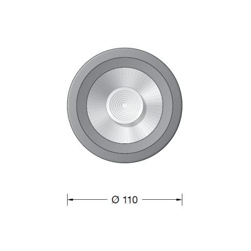 24235WK3 Recessed ceiling luminaire · Downlight, white