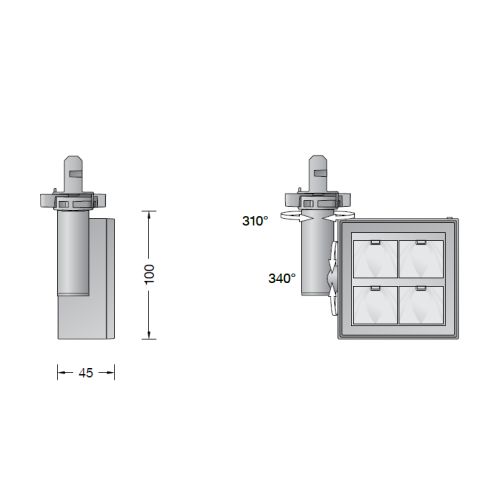 51054.5K3 Spotlight for 3-circuit Eurostandard-Plus® systems