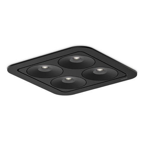 Q Four IN 40° 2700K Recessed ceiling luminaire, black