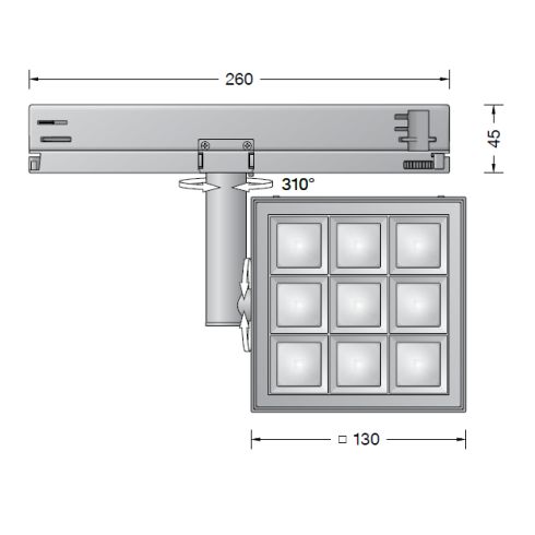 51084.5K4 Spotlight for 3-circuit Eurostandard-Plus® systems