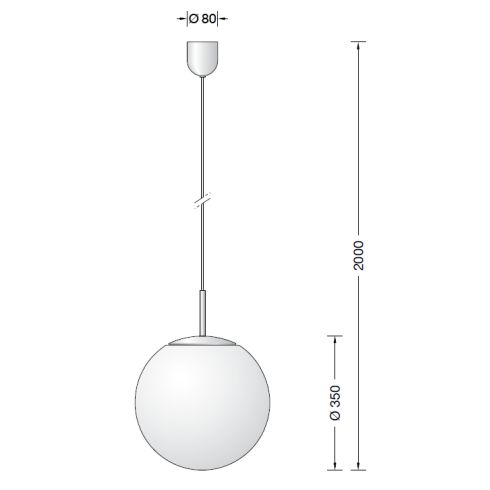 45488.2K3 Pendant luminaire, stainless steel