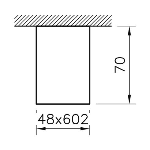 SLASH 2 LED 602 4000K LED ceiling and wall luminaire