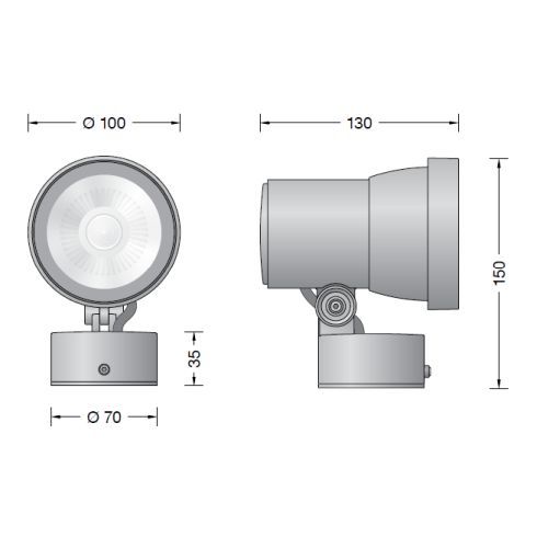 84951K4 Compact LED floodlight