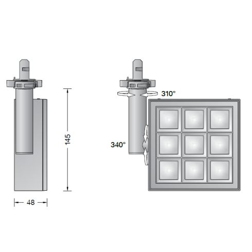 51084.5K4 Spotlight for 3-circuit Eurostandard-Plus® systems