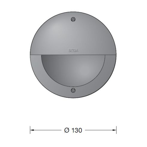 24151AK3 Recessed LED wall luminaire, silver