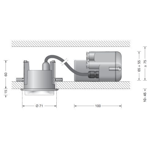 24677K4 Recessed ceiling luminaire · Downlight