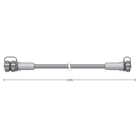 71188 Extension cable 20m BEGA UniLink system component