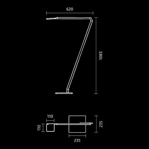 Roxxane Home Floor and reading luminaire 4000K, white