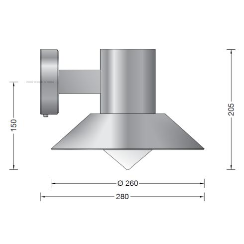 31060K3 LED wall luminaire