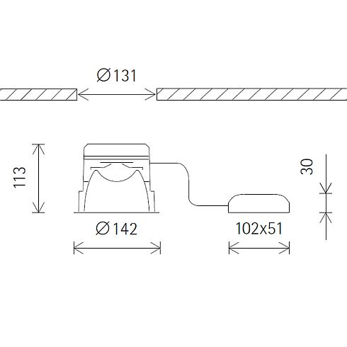 42021.000 QUINTESSENCE Downlight