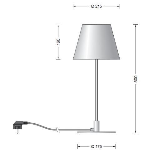 51030.6K3 - STUDIO LINE LED table luminaire, copper