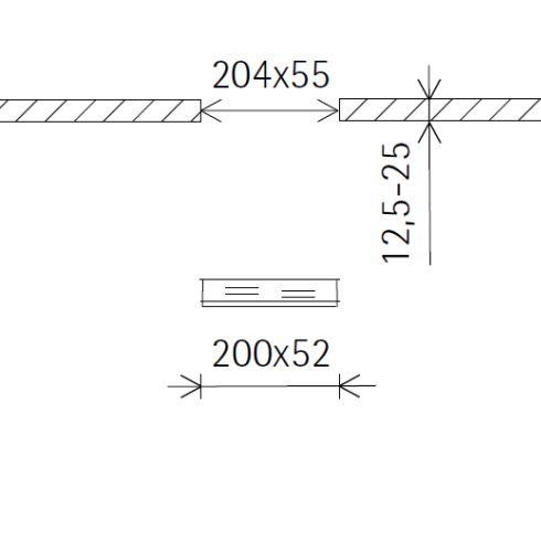 87153.000 MOUNTING FRAME for ERCO luminaires