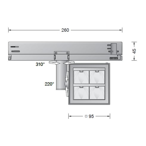 51054.5K3 Spotlight for 3-circuit Eurostandard-Plus® systems