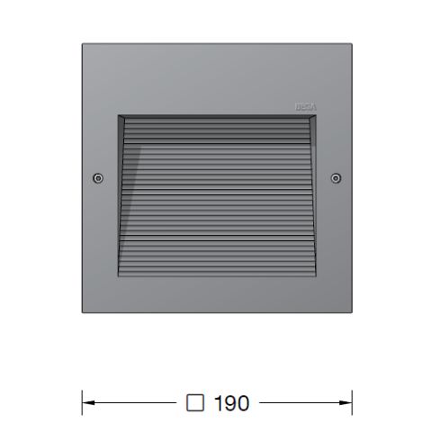 24203K3 Recessed LED wall luminaire, graphite