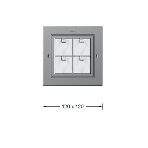 24812AK3 Recessed LED ceiling downlight, silver