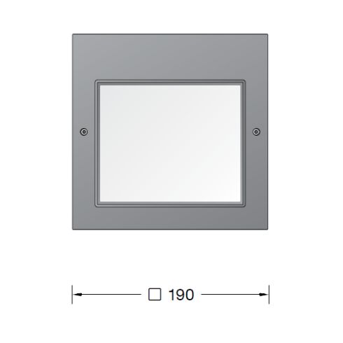 24207 Recessed LED wall luminaire, graphite