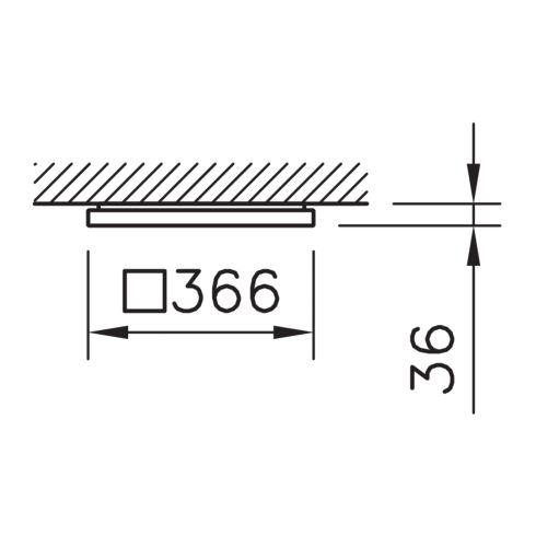 DIME LED 18W Ceiling luminaire