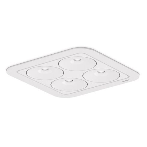 Q Four In 40° 2700K Recessed ceiling luminaire, white