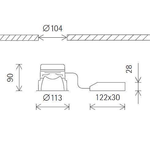 42020.000 QUINTESSENCE Downlight