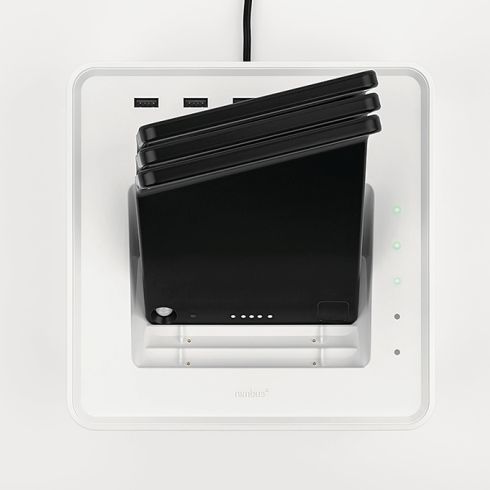 Winglet CL Set 3 black Cableless wall luminaire set with Basket Charger