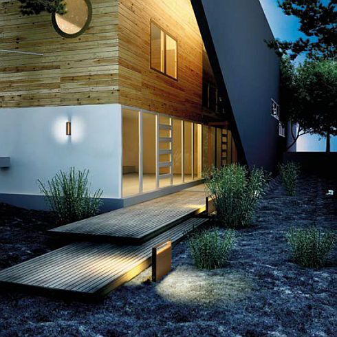 MINICOOL WOOD 220 white LED bollard
