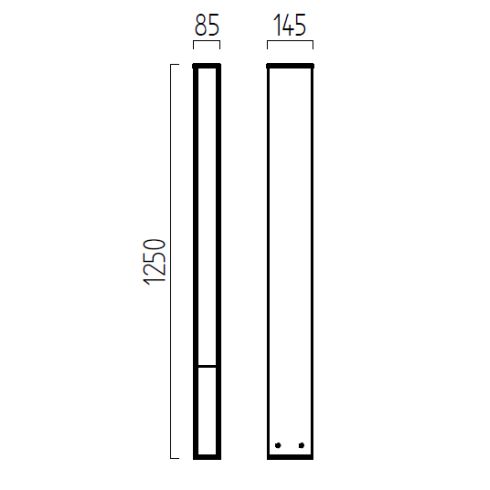 TENDO graphite LED bollard