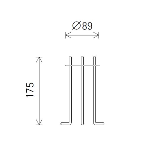 33980.000 Concrete anchor Accessory for ERCO bollards