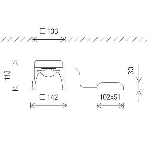 35001.000 QUINTESSENCE Downlight