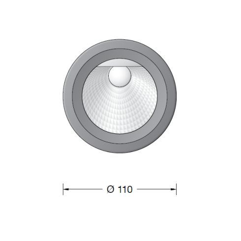 24259WK3 Recessed ceiling luminaire · Wallwasher, white