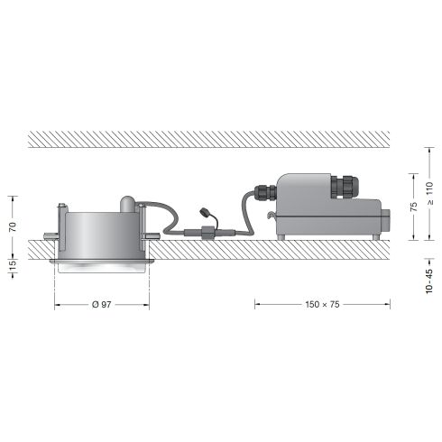 24676K3 Recessed ceiling luminaire · Downlight